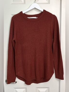 Pink Clover Rust Knit Sweater NWT